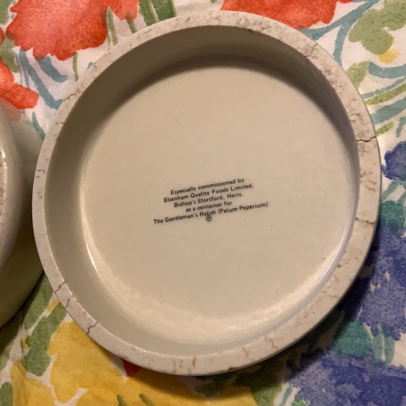 Pheasants Lidded Pot PATUM PEPERIUM Gentleman’s Relish Container (Empty) AS IS - Picture 4 of 6